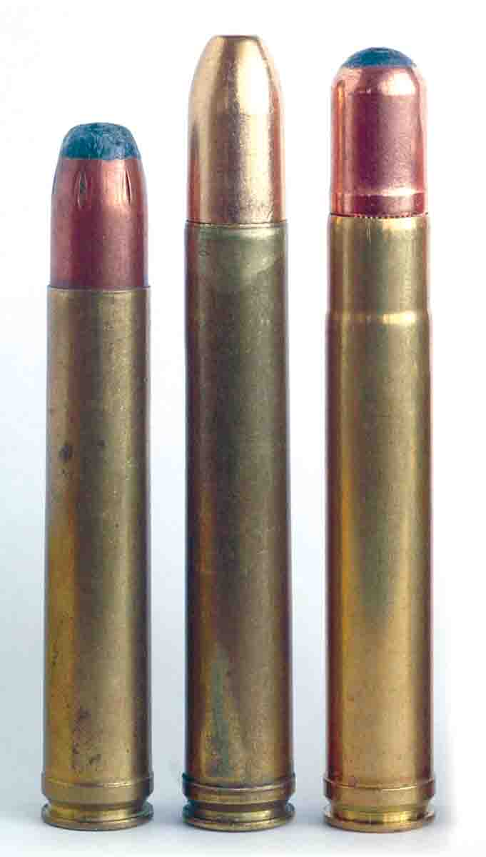 The Big .450s include (left to right): .458 Winchester, .458 Lott and .450 Ackley.
